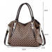 Женская кожаная сумка 8820 BROWN BLACK